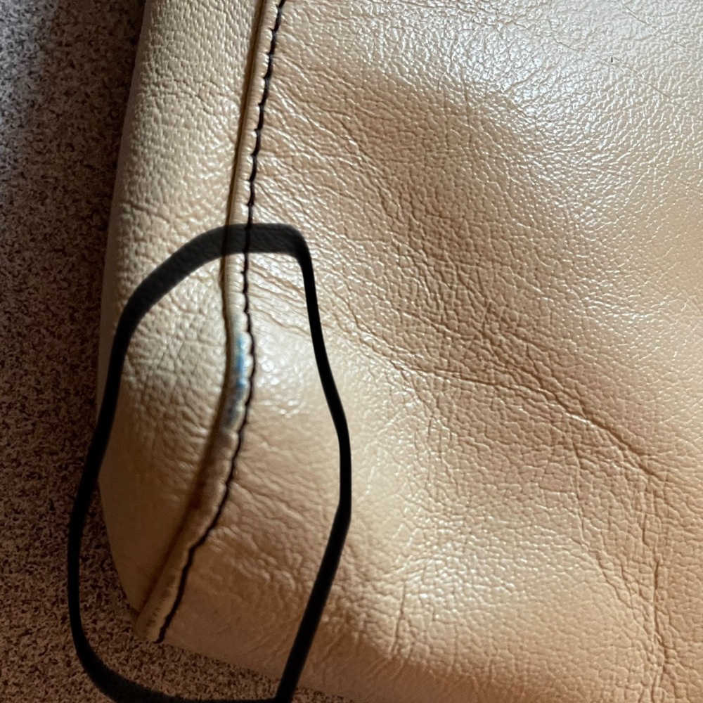 Vintage Micheal Rome Cream Leather Handbag - Picture 10 of 14